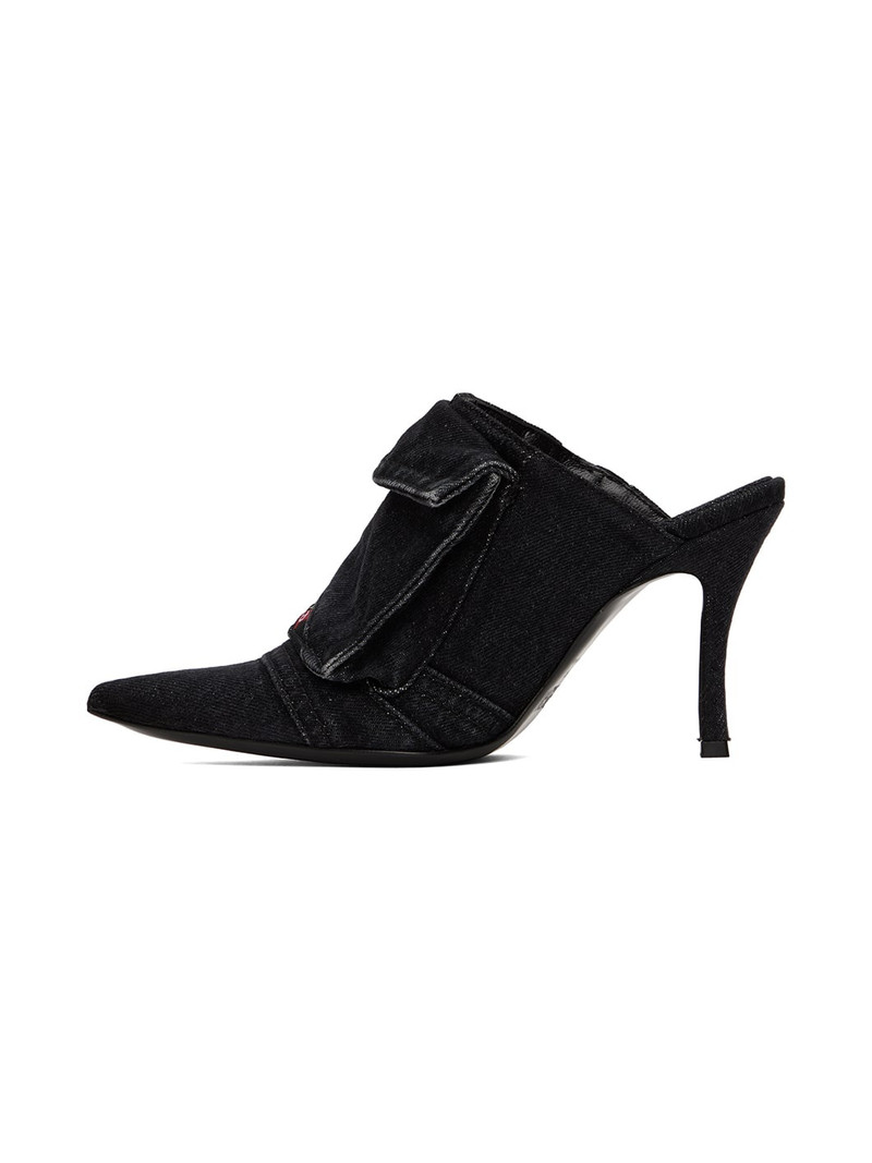 Black D-Venus Pocket ML Mules 3