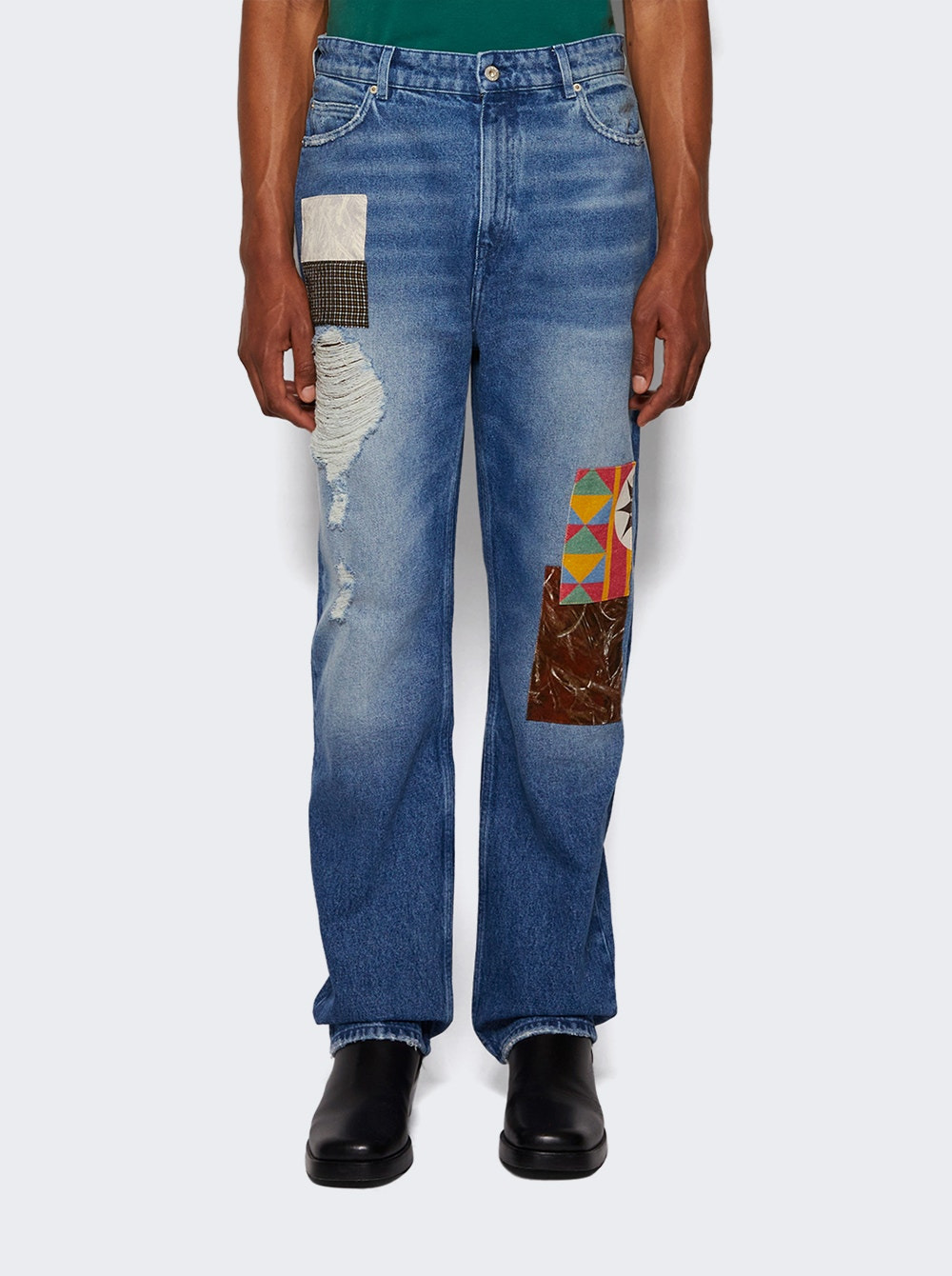 Paula's Ibiza Straight Leg Jeans Medium Blue - 2