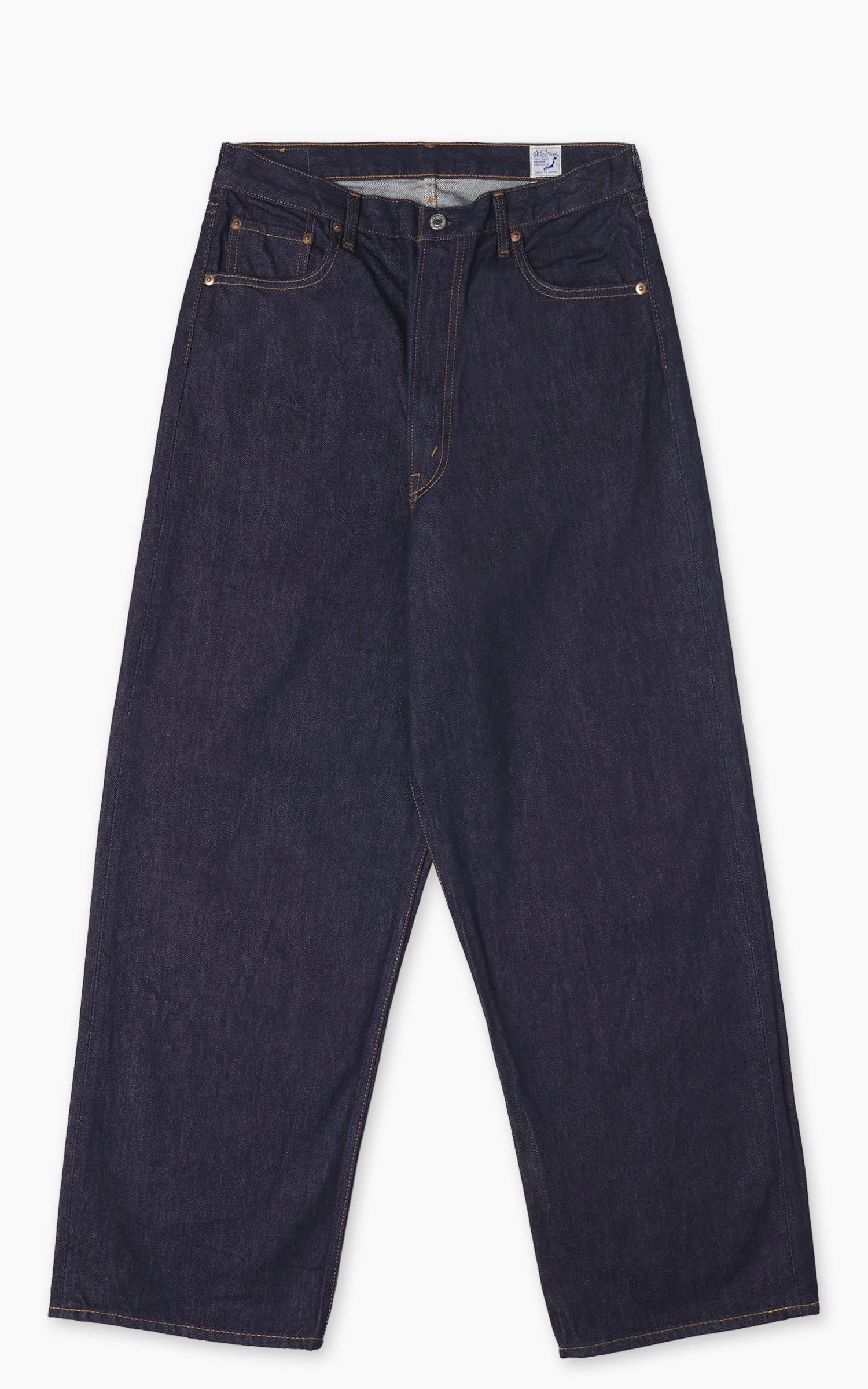 ORSLOW 100 SUPER DAD'S FIT DENIM PANTS BLUE ONE WASH - 1