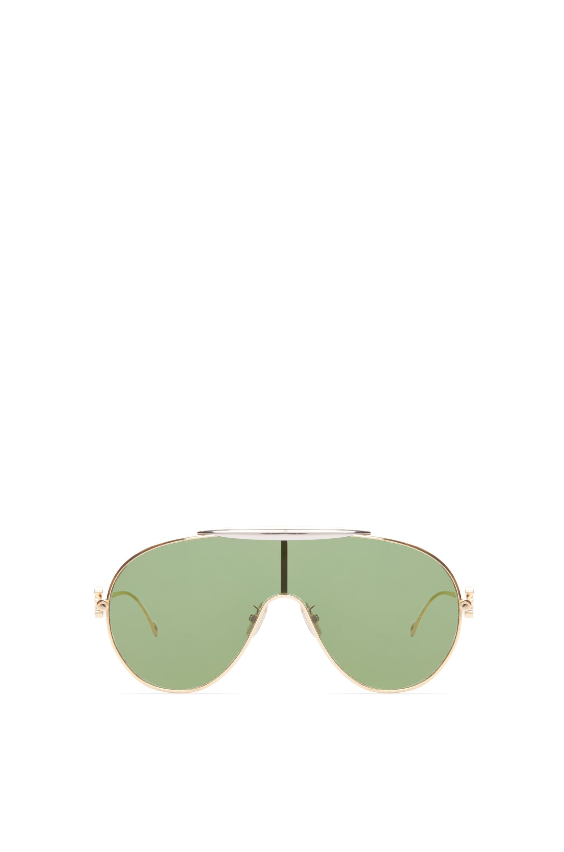 Spoiler aviator mask glasses in metal - 1