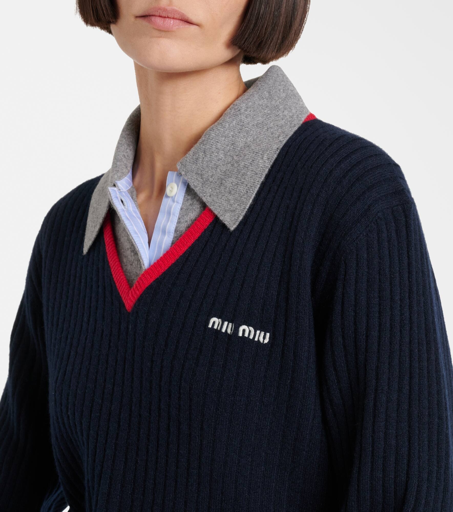 Ribbed-knit cashmere sweater - 4