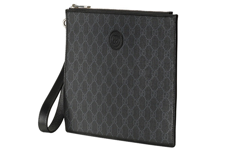 Gucci Pouch With Interlocking G 'Black' 672953-92TCN-1000 - 2