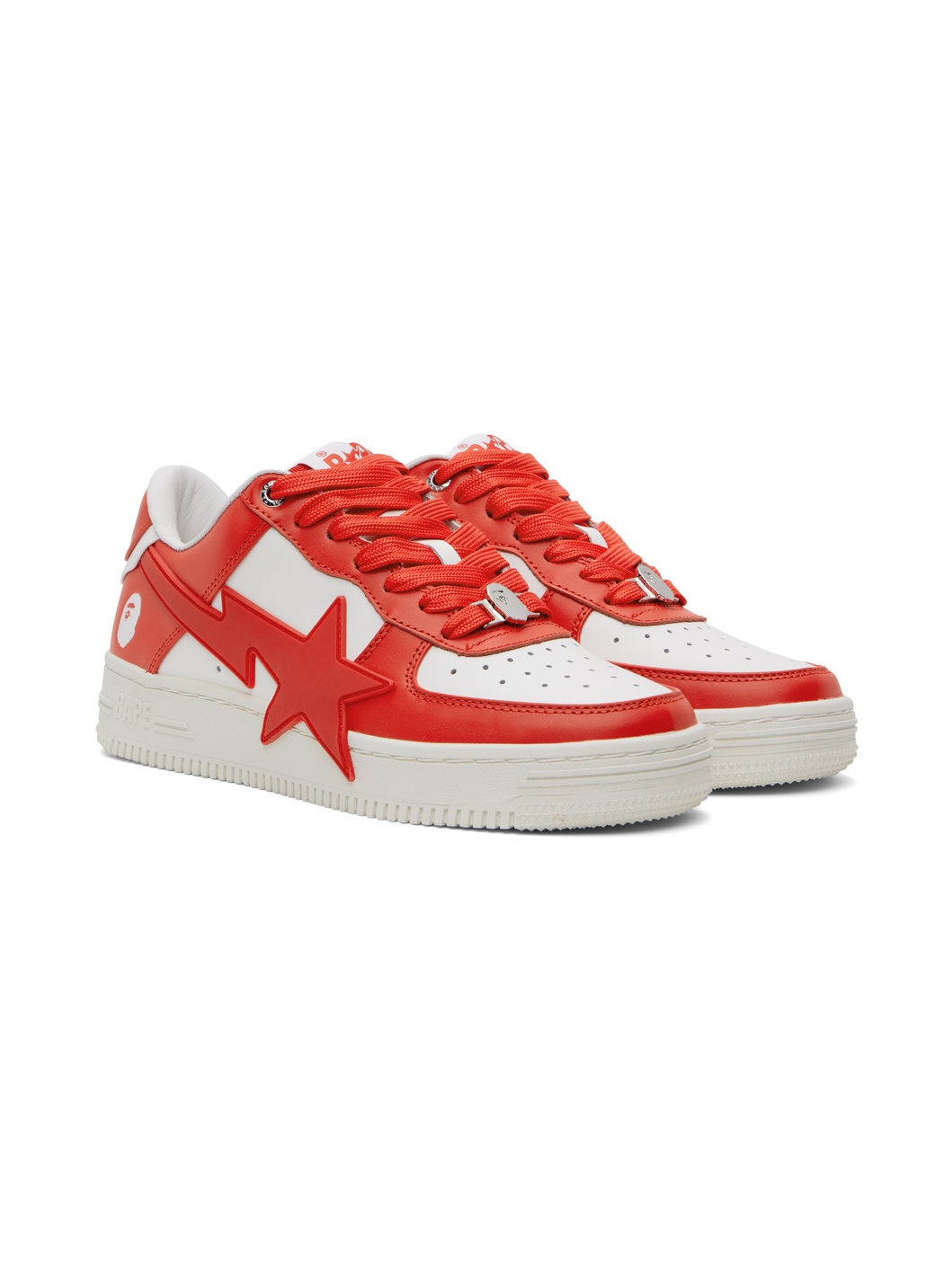 Red & White STA OS Sneakers - 4