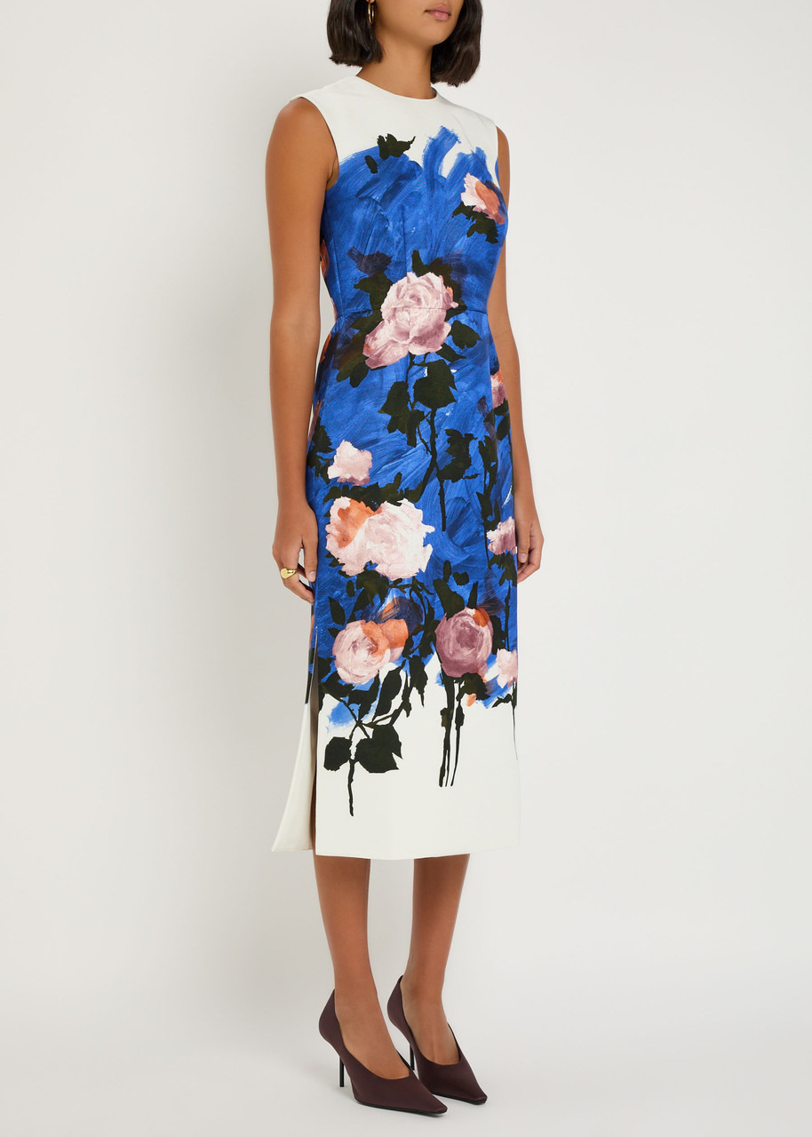 Erdem Floral-print Faille Midi Dress - 2