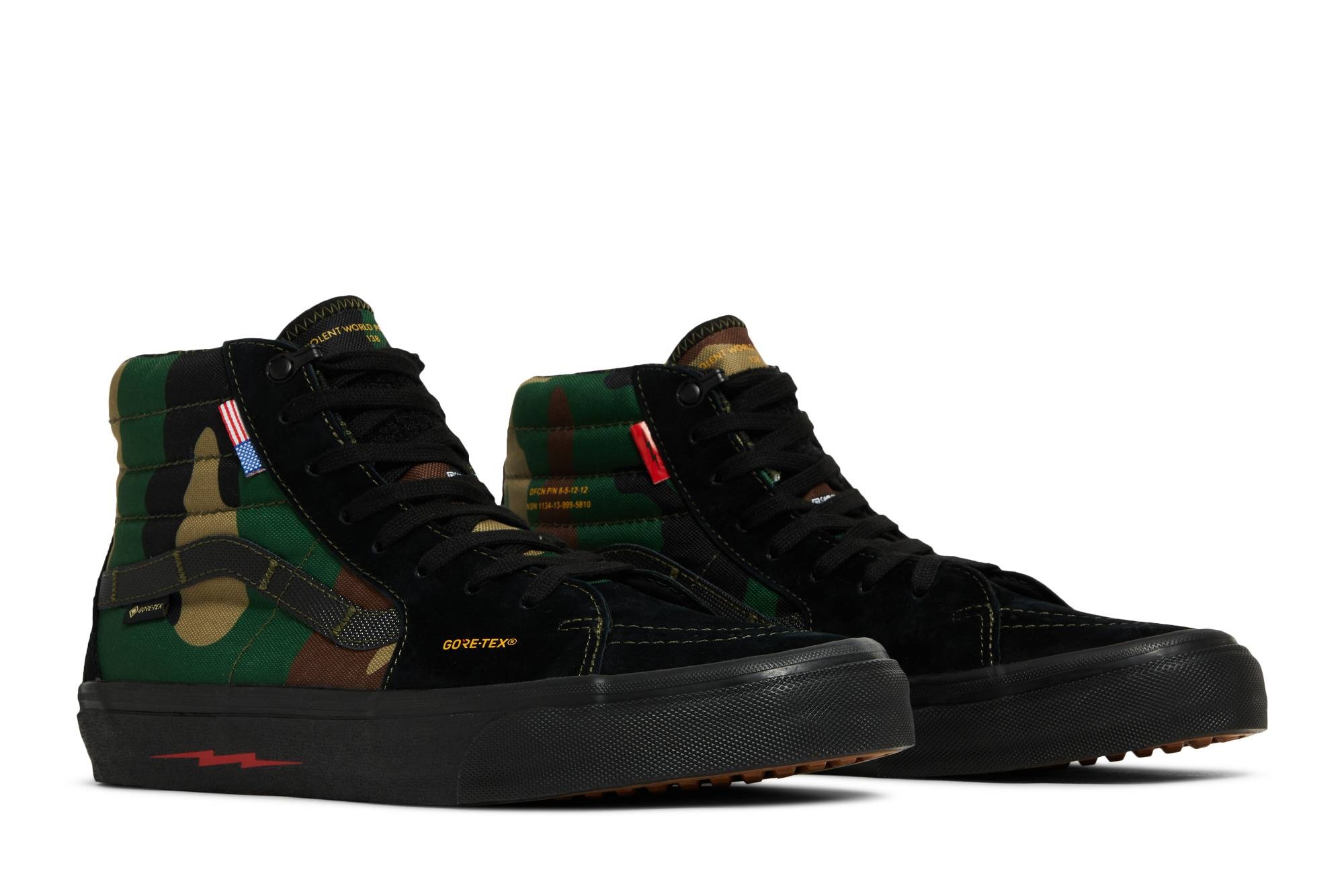 DEFCON x Sk8-Hi Notchback GTX 'Black Woodland Camo' - 8