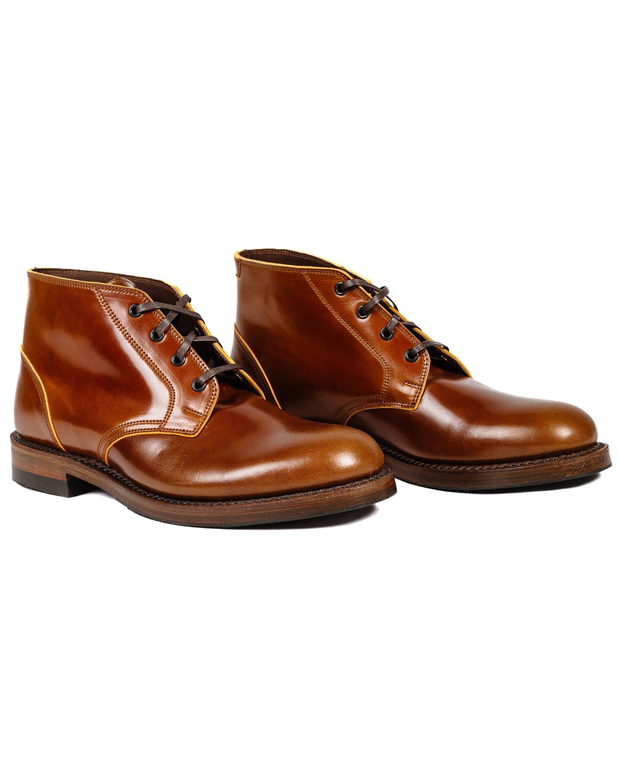 The Steadfast Chukka Boots Shinki Hikaku Shell Cordovan Cognac - 2