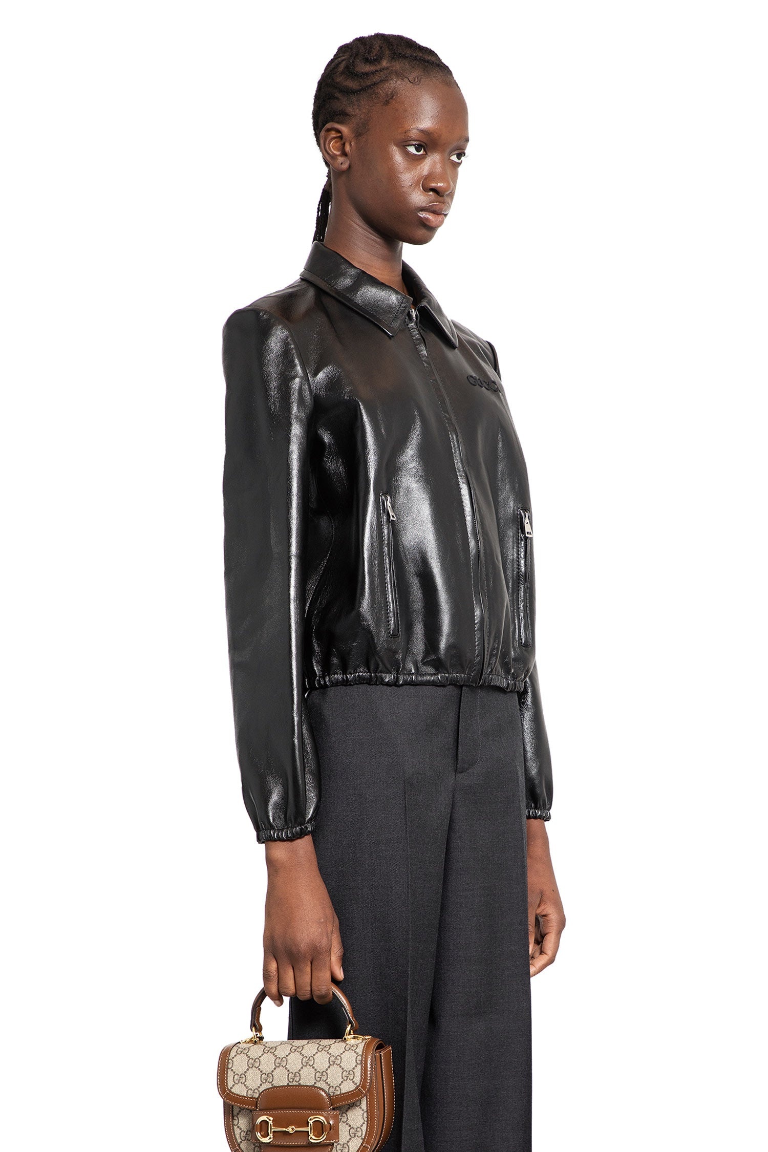 Short-Leather-Bomber-Jacket - 2