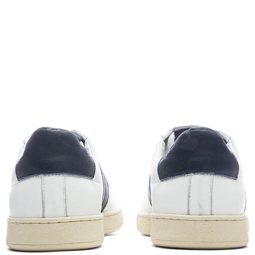 COURT SHOE - WHITE/NAVY - 4
