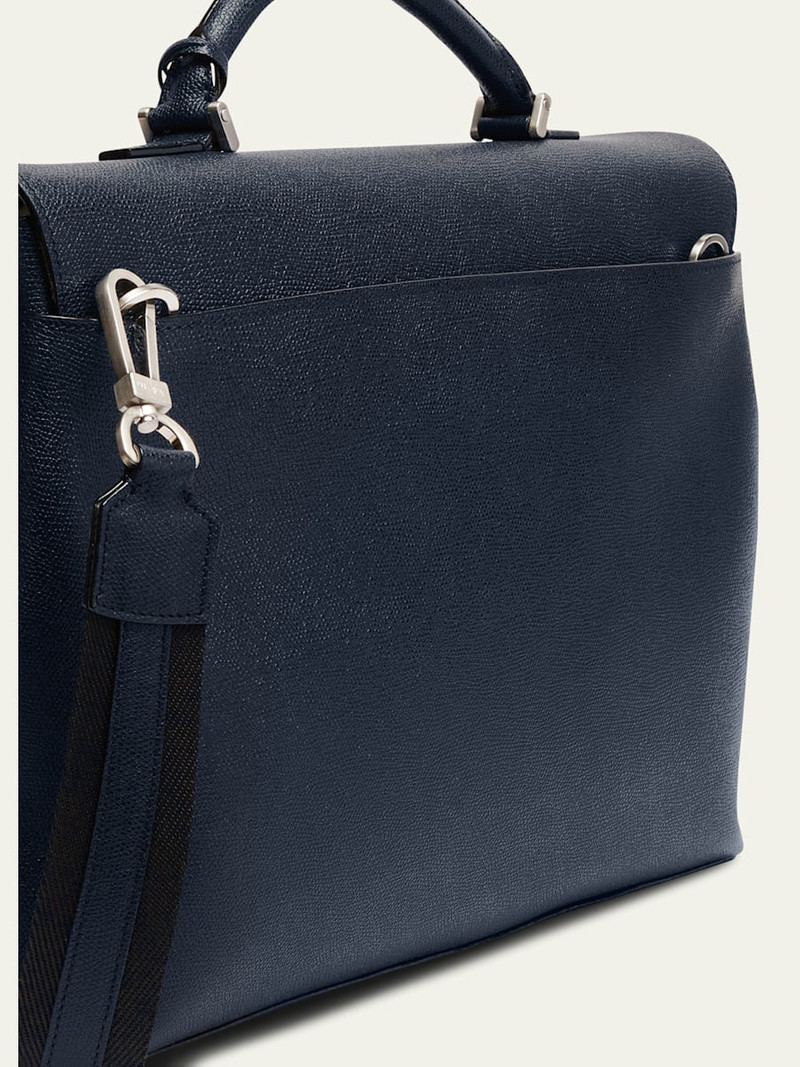 Valextra Men's Avietta Leather Briefcase outlook