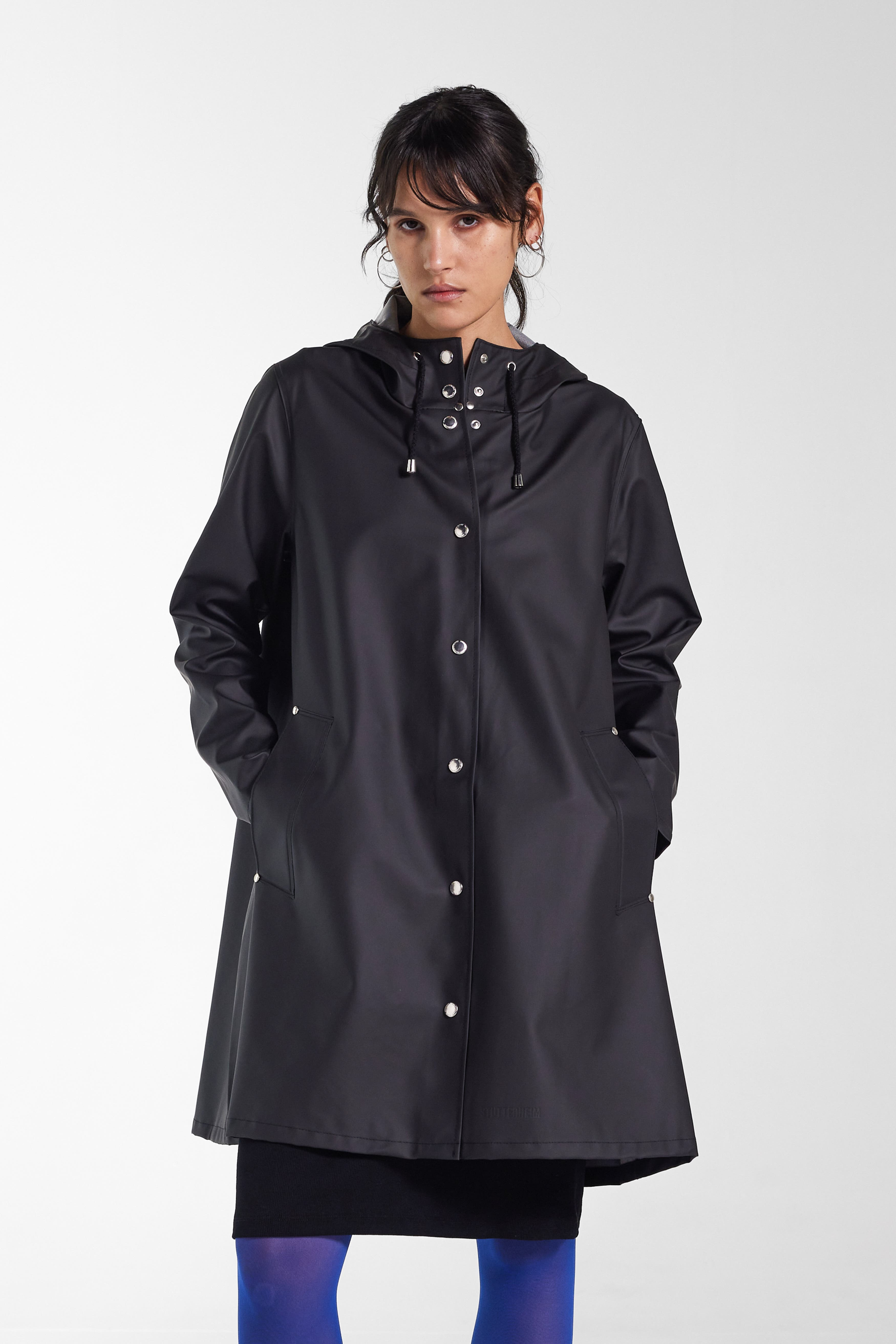 Stutterheim Mosebacke Lightweight Raincoat in Black at Nordstrom - 7