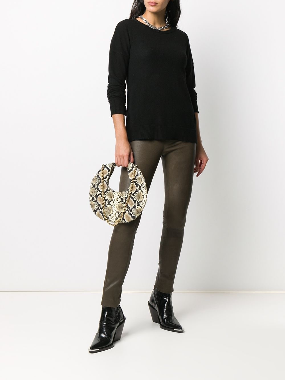 star-patch knitted jumper - 2