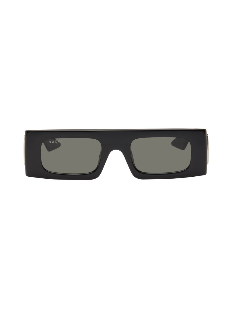 Black Rectangular Sunglasses - 1