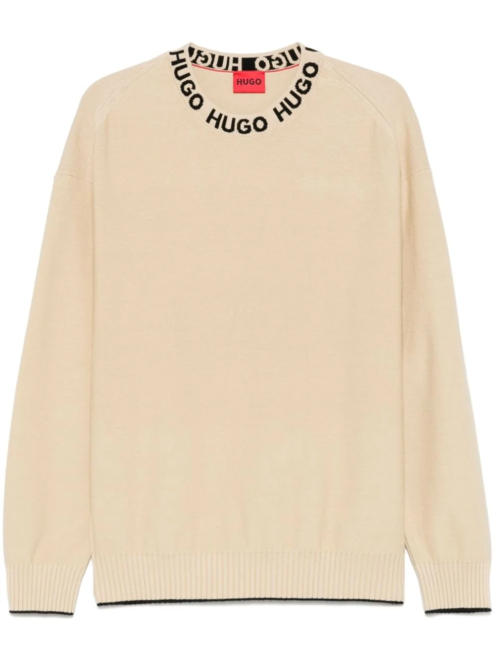 logo-collar sweater - 1