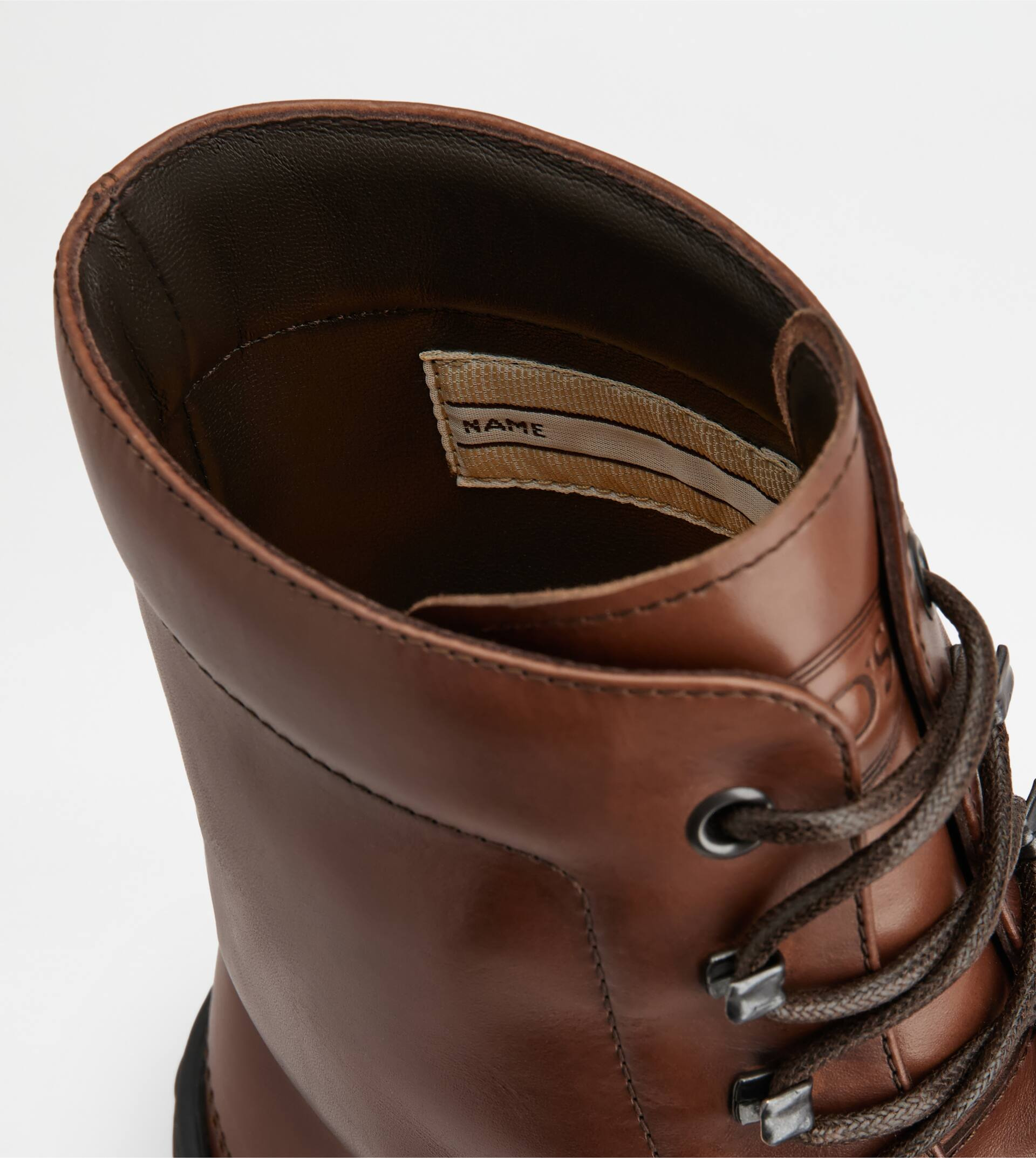 WINTER GOMMINO ANKLE BOOTS IN LEATHER - BROWN - 6