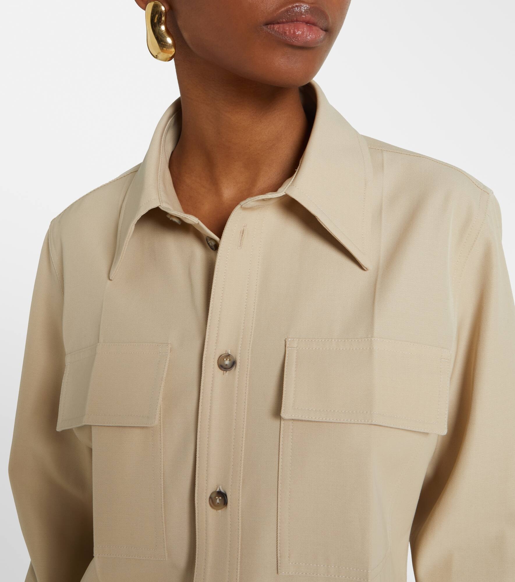 Wool and cotton shirt - 4