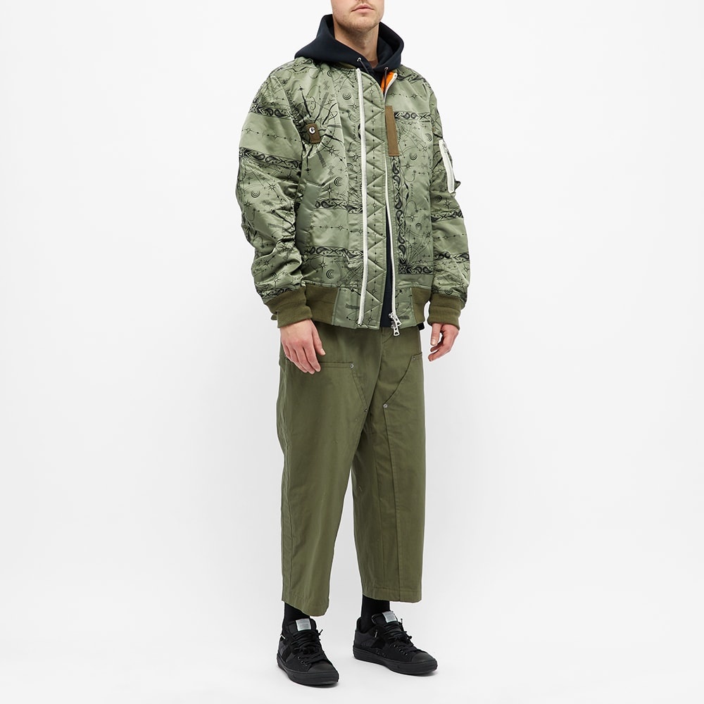 Sacai Dr. Woo Bandana MA-1 Jacket - 6