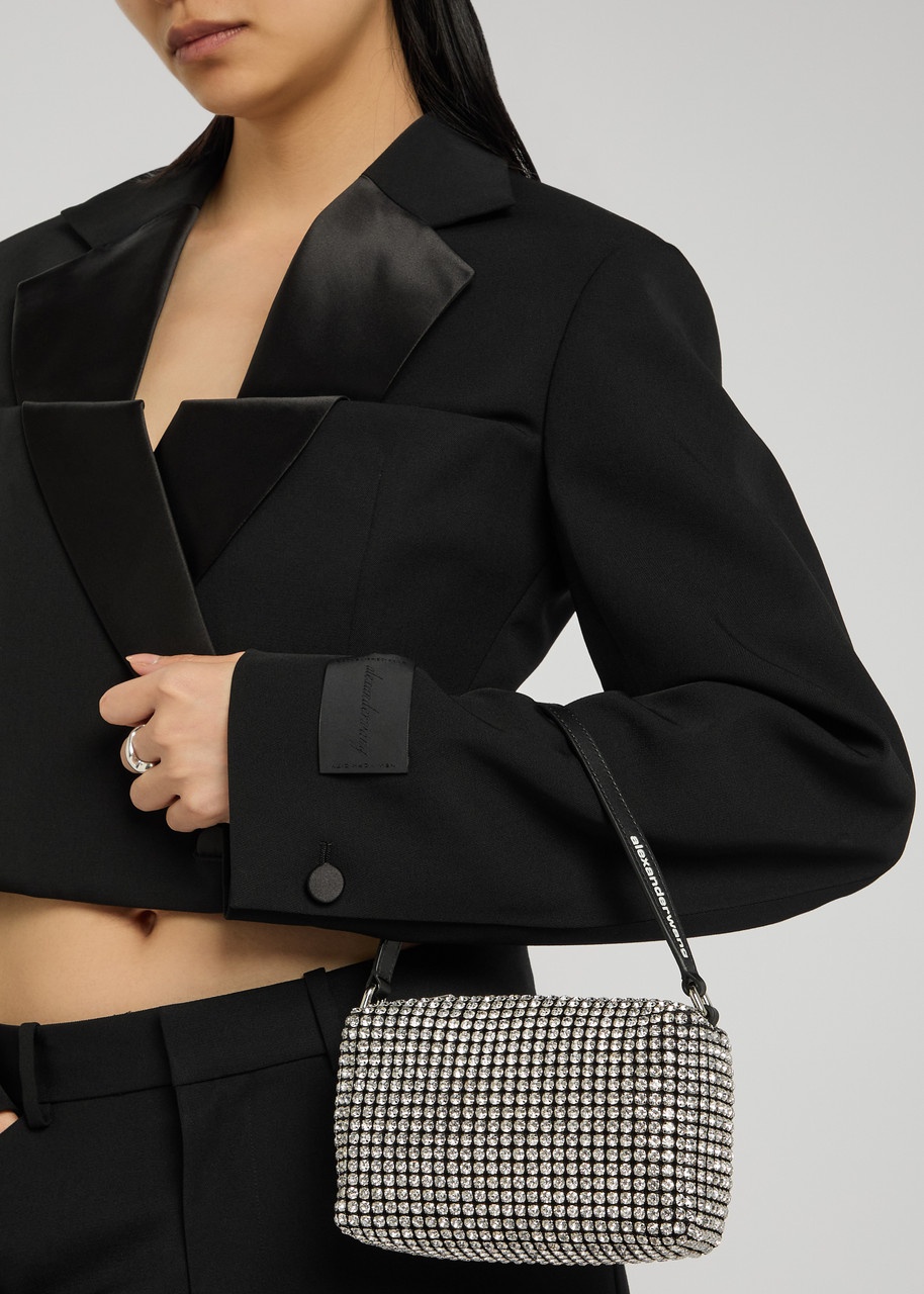 Alexander Wang Heirness Crystal-embellished Mesh top Handle bag - 5