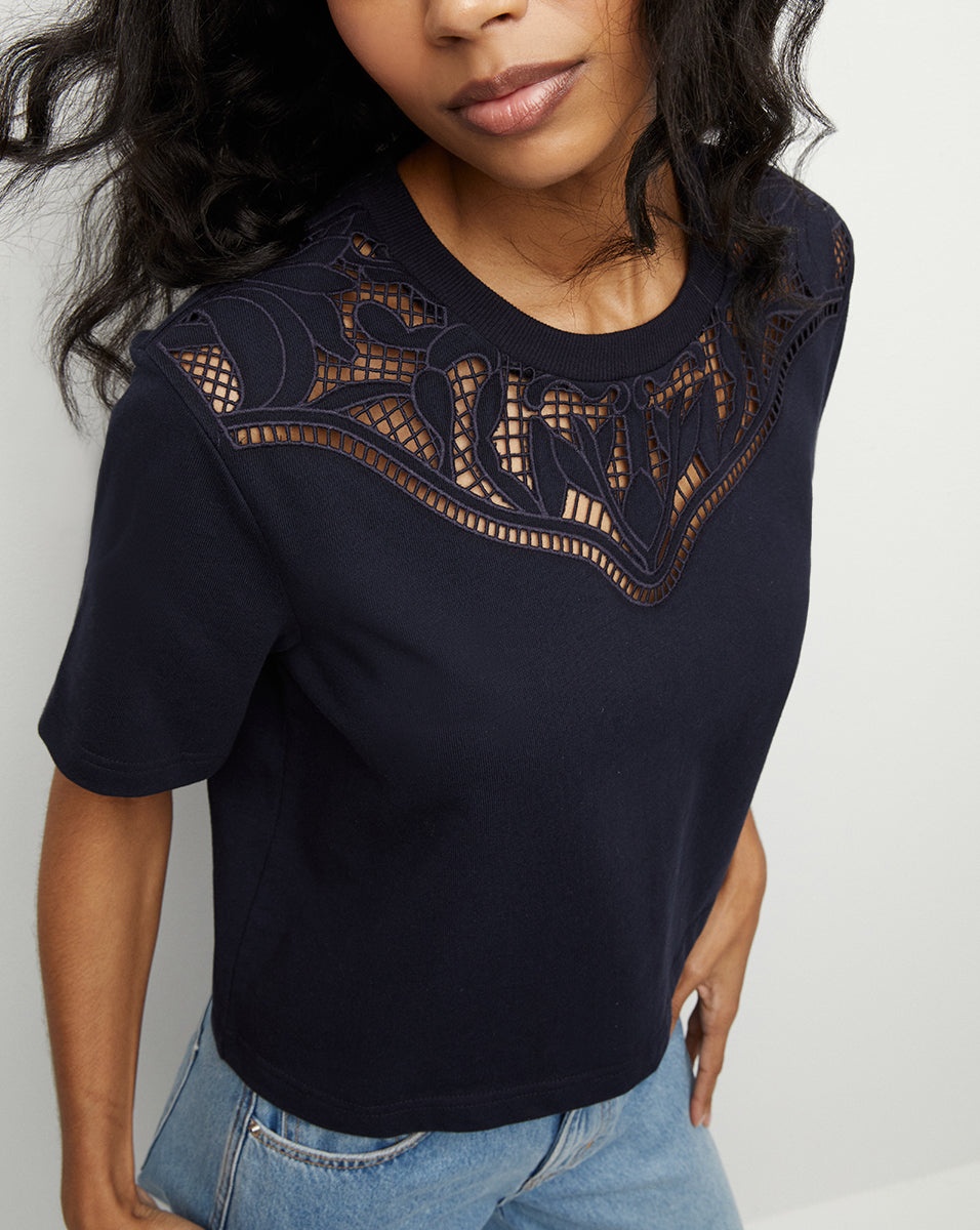 MONTY COTTON CROPPED TEE - 2
