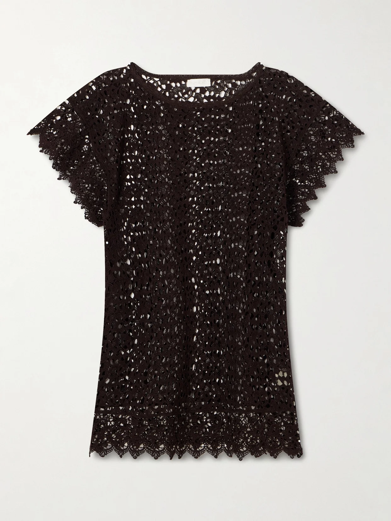 Kristina Crocheted Cotton Mini Dress - 1