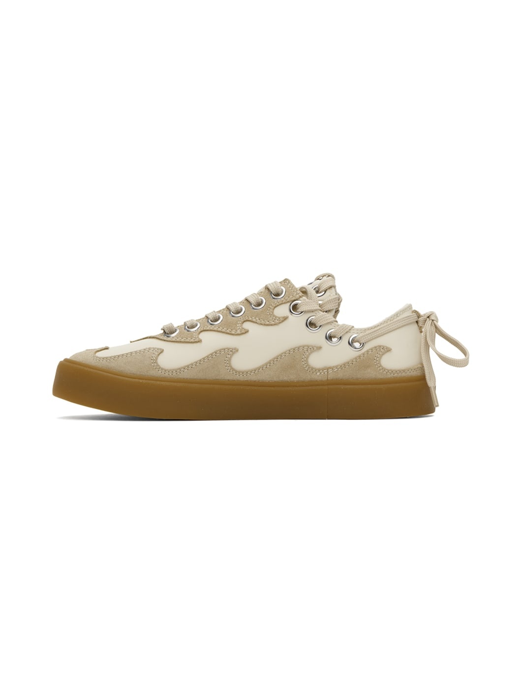 Beige & Off-White Kellys Sneakers - 3