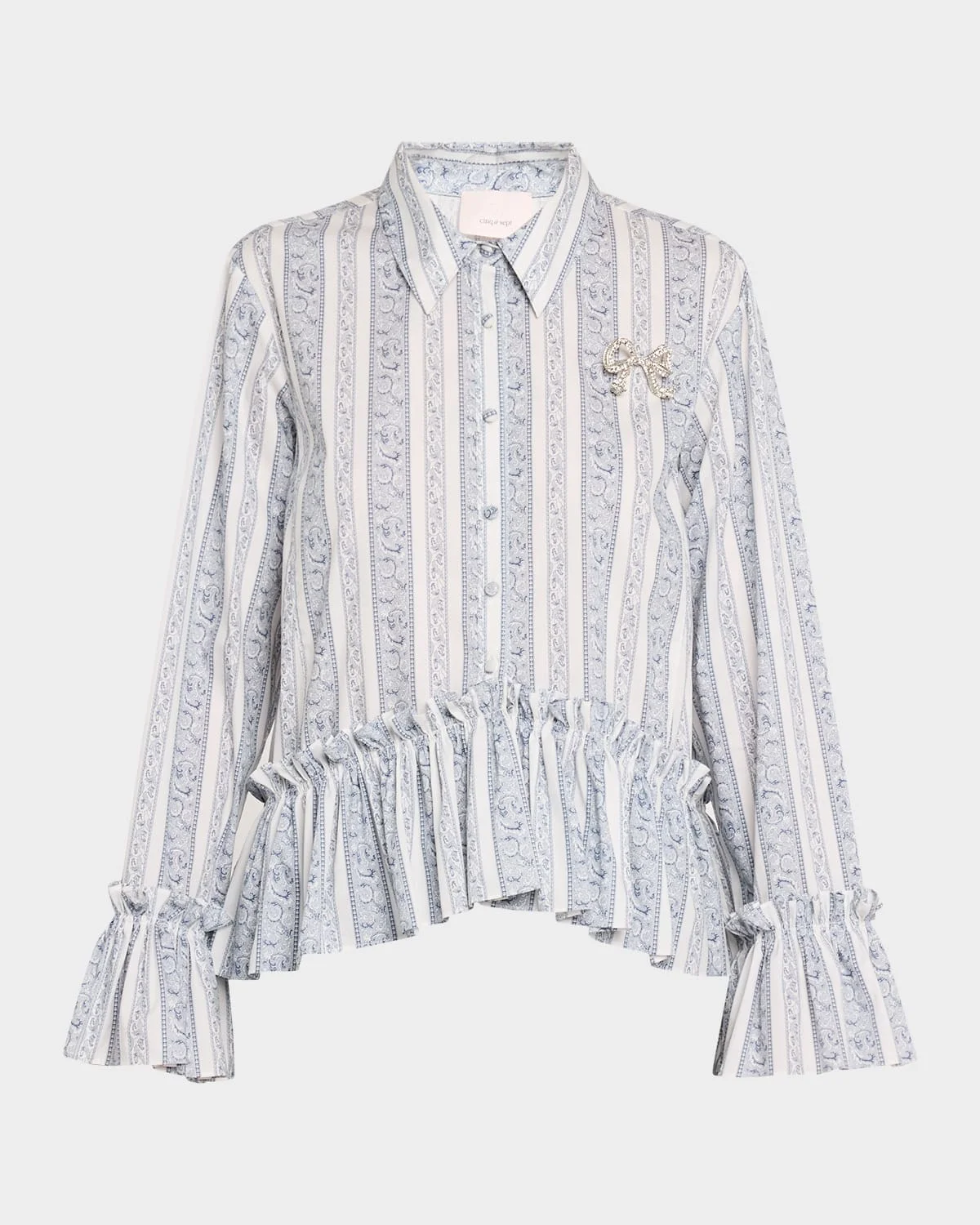 Daxel Ruffled Peplum-Hem Shirt - 1