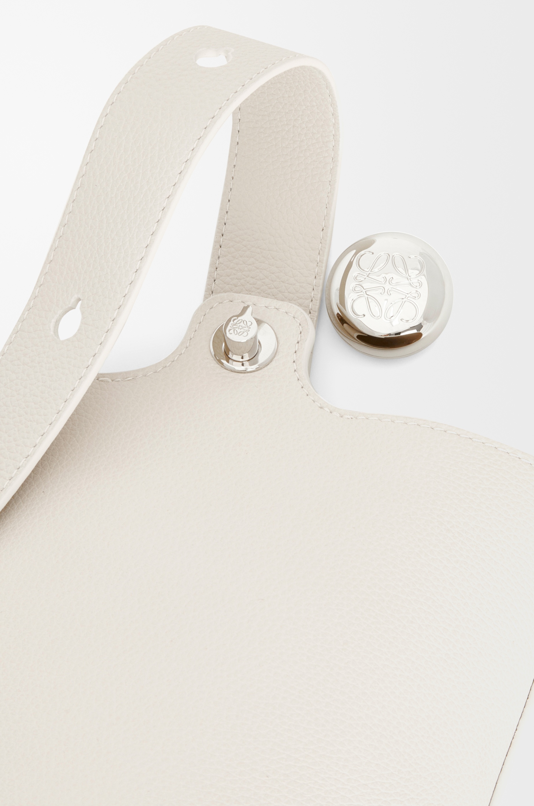 Mini Pebble Bucket bag in soft grained calfskin - 8