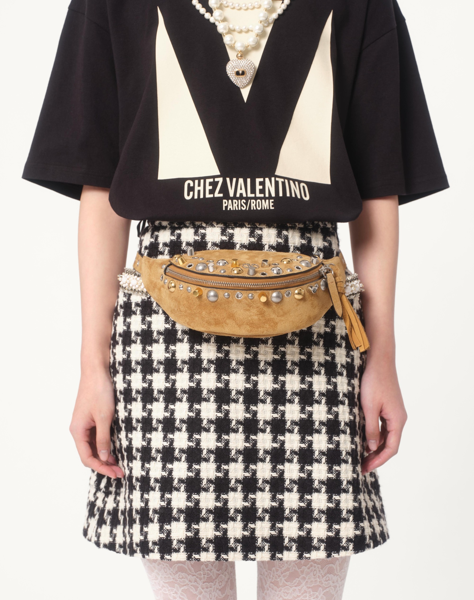 ショルダーバッグ VALENTINO GARAVANI NELLCOTE SUEDE BELT BAG Valentino Garavani Nellcôte Suede Belt Bag for Woman in