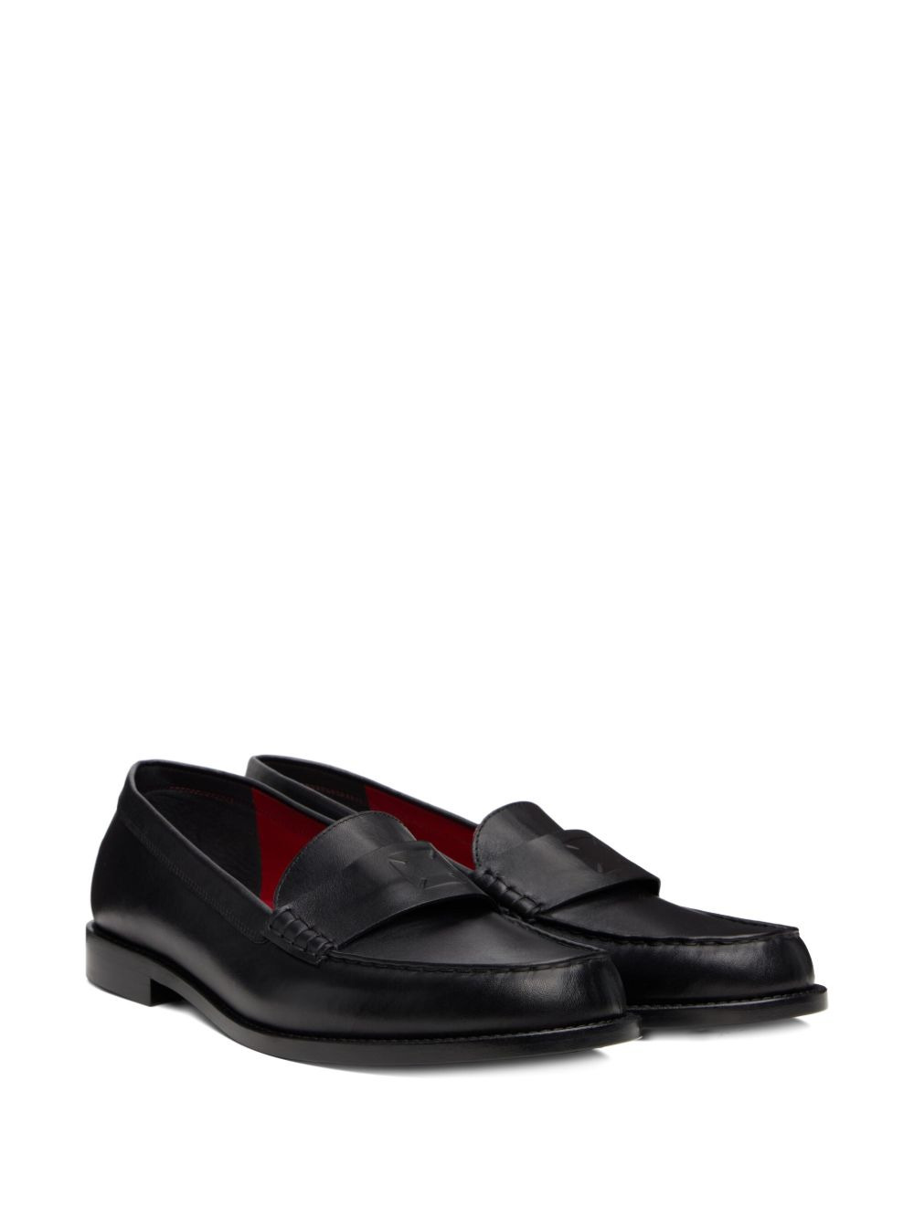 leather penny loafers - 2