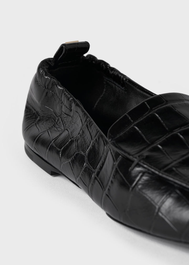 The Travel Loafer black croco - 6
