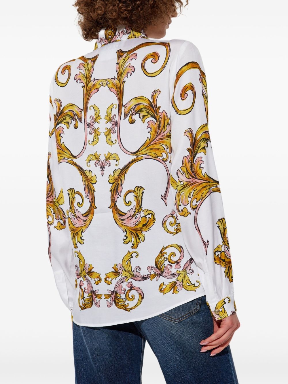 Outline Barocco-print shirt - 4
