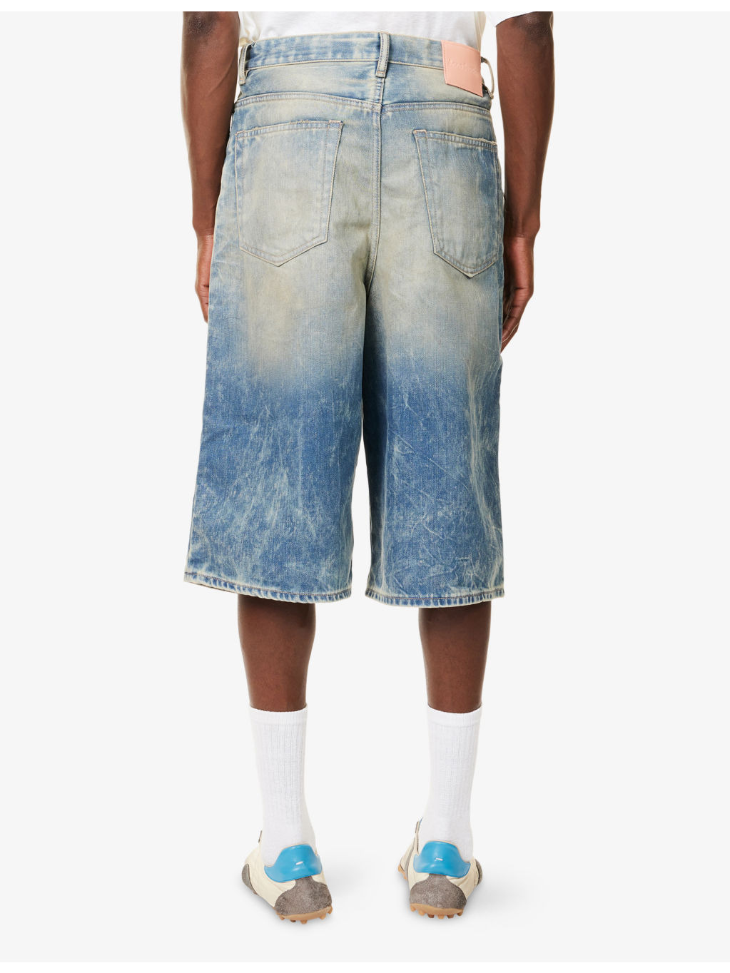 Distressed Loose-Fit Denim Shorts - 4