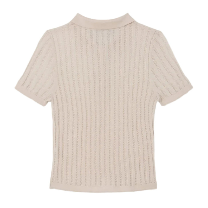 RE/DONE The Veil Pointelle Polo outlook