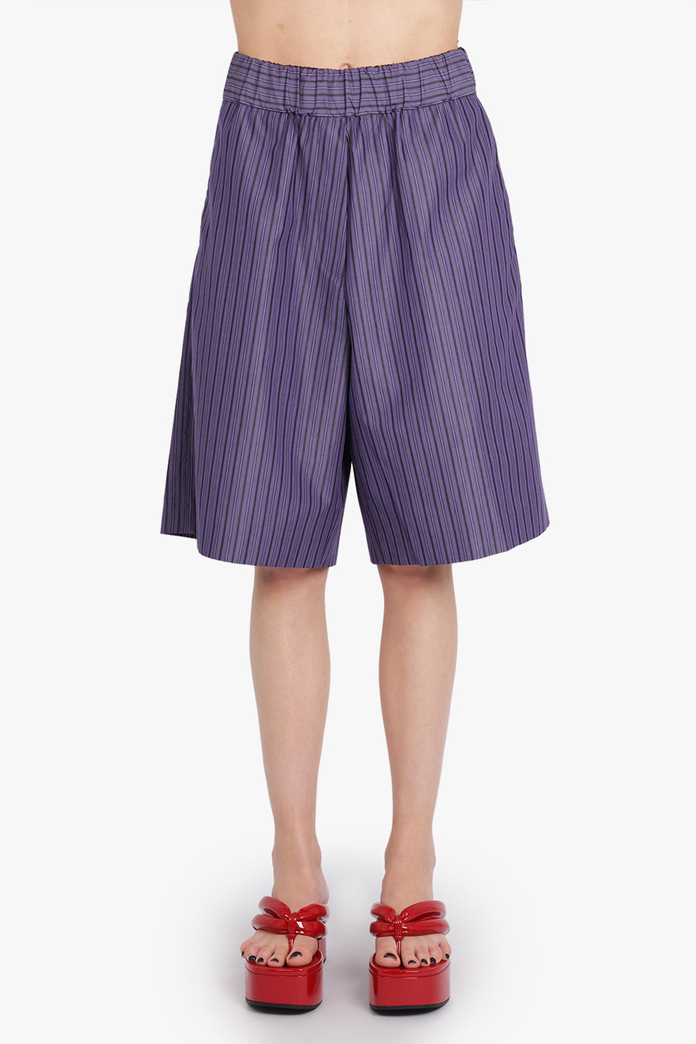 POMY STRIPE LONG LENGTH SHORT | PURPLE STEEL - 5