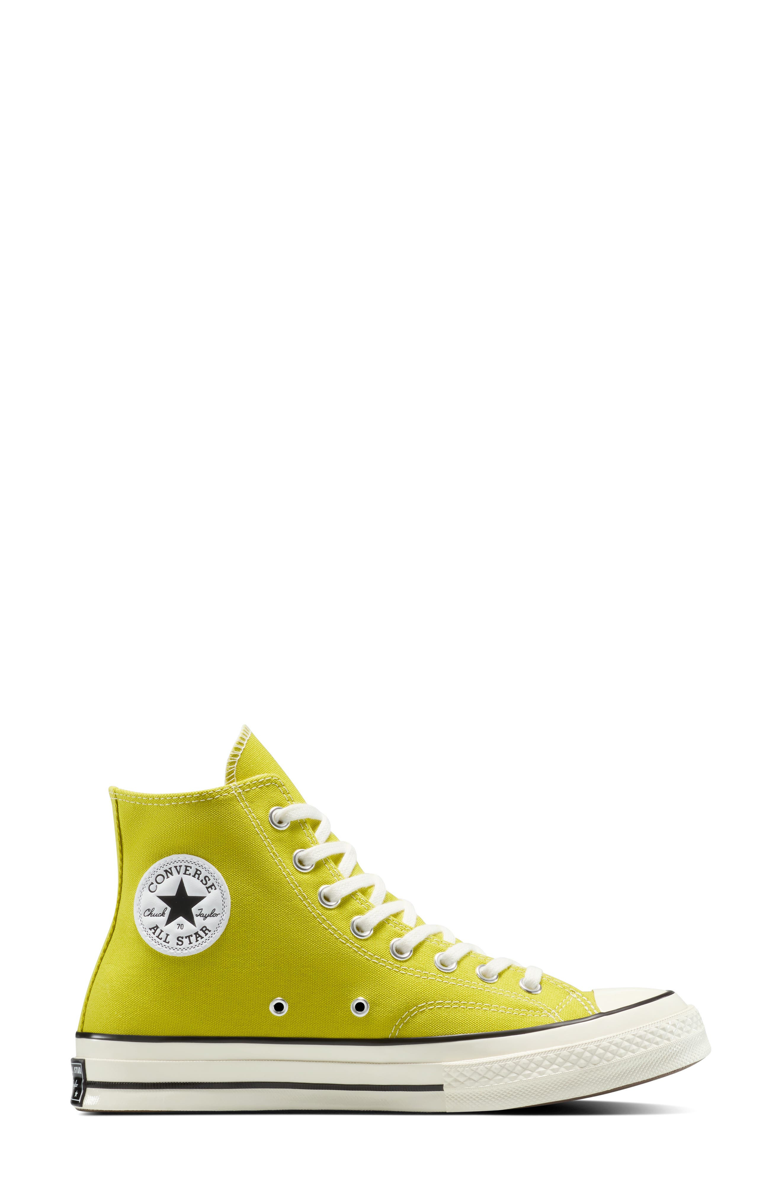 Converse Gender Inclusive Chuck 70 High Top Sneaker in Moss Sauce/Egret/Black at Nordstrom - 8