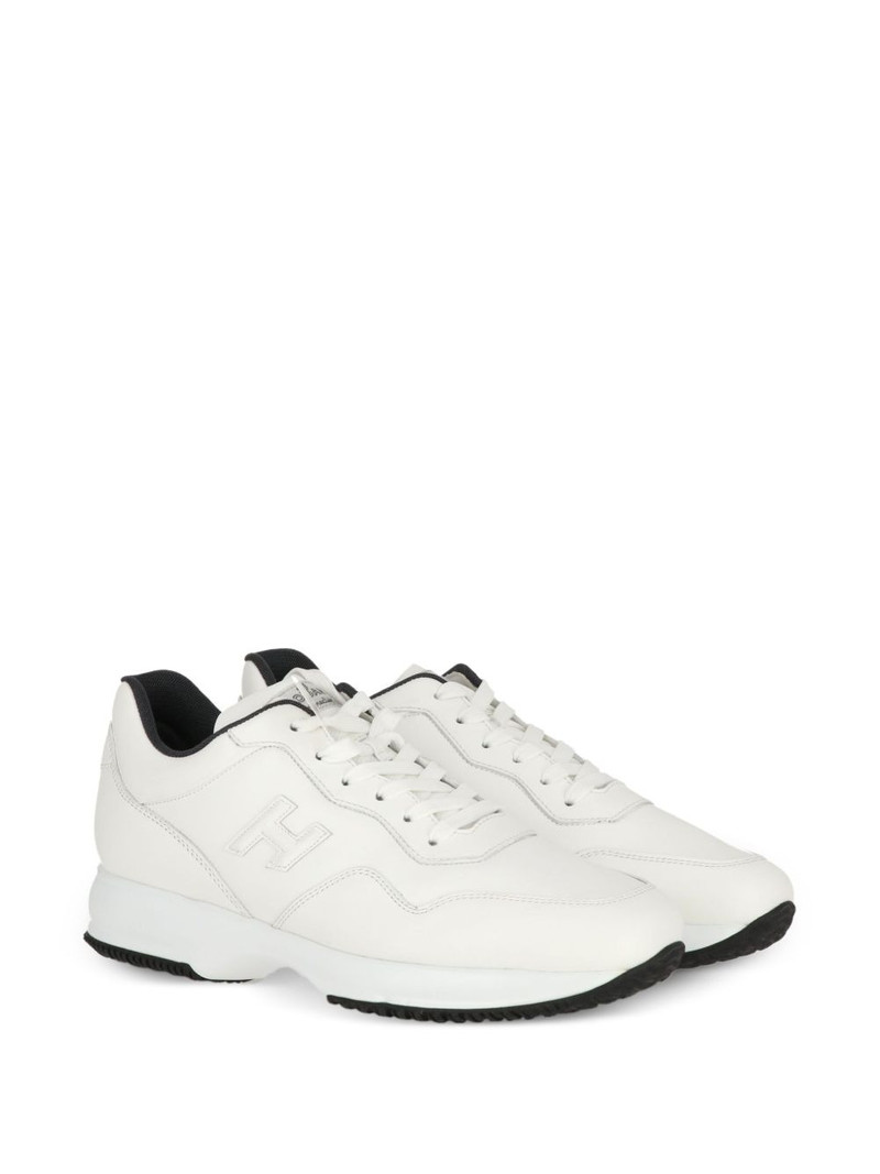 HOGAN leather lace-up sneakers outlook