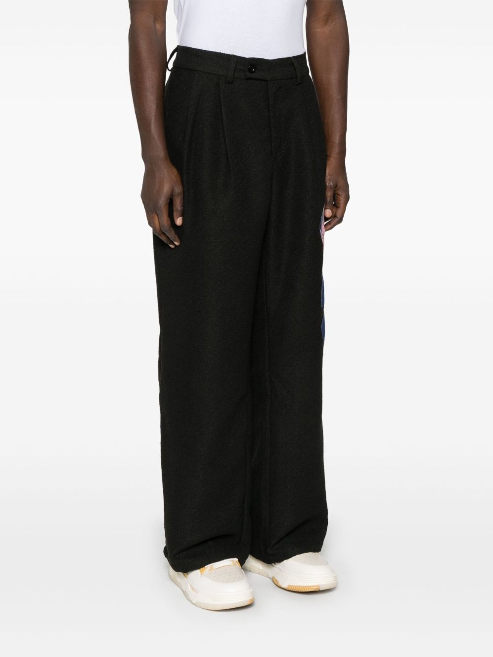 patch-detail trousers - 3