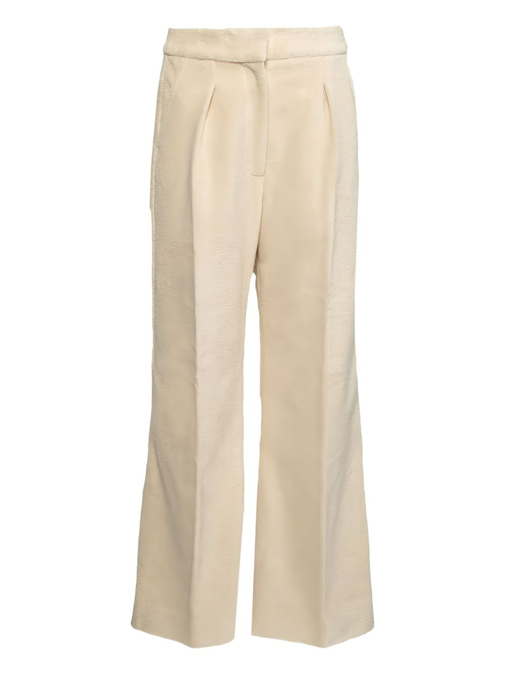 pleated-front trousers - 1