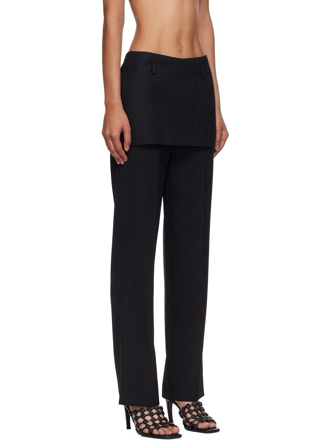 Black Skirt Trousers - 2