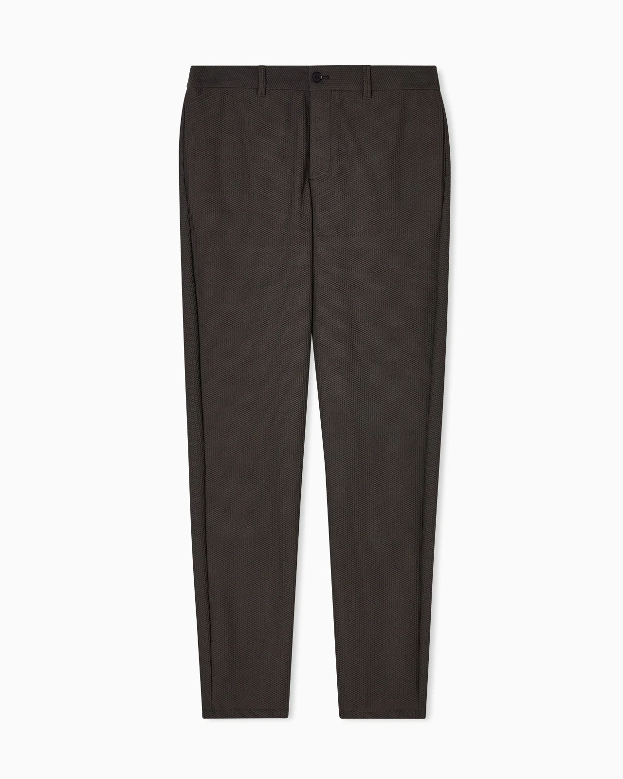 TECHNICAL WAFFLE FLAT-FRONT TROUSERS - 1