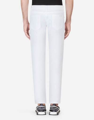 Dolce & Gabbana Five pocket trousers in stretch cotton outlook