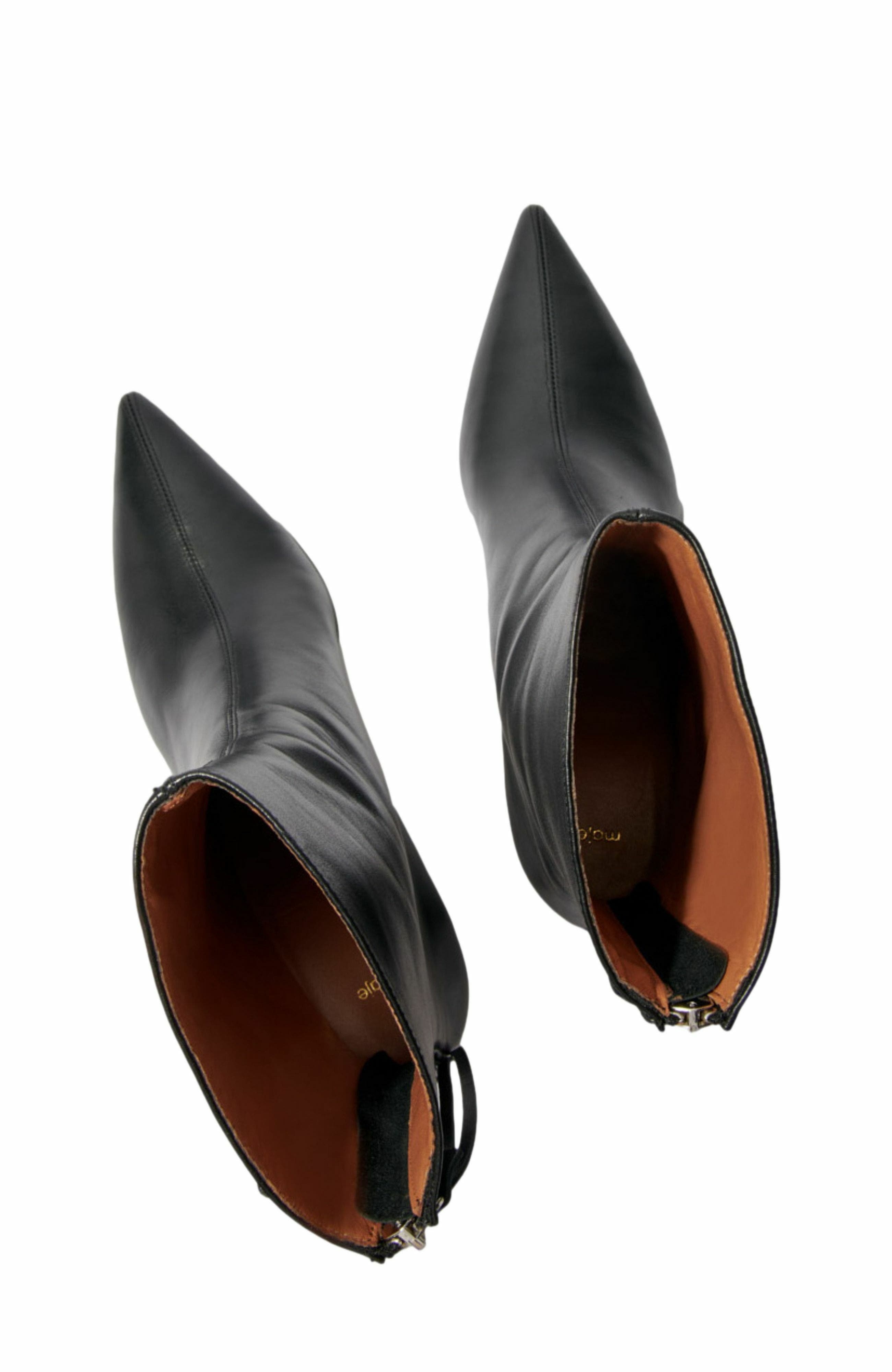 maje Leather ankle boots in Black at Nordstrom - 4