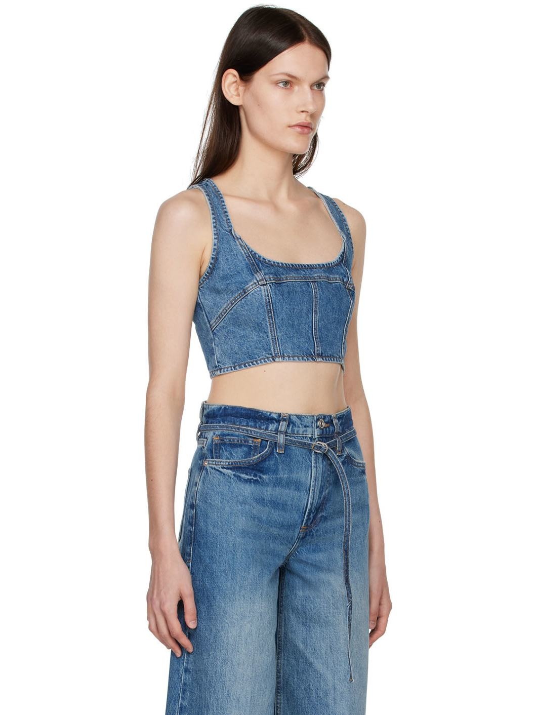 Blue Denim Tank Top - 2