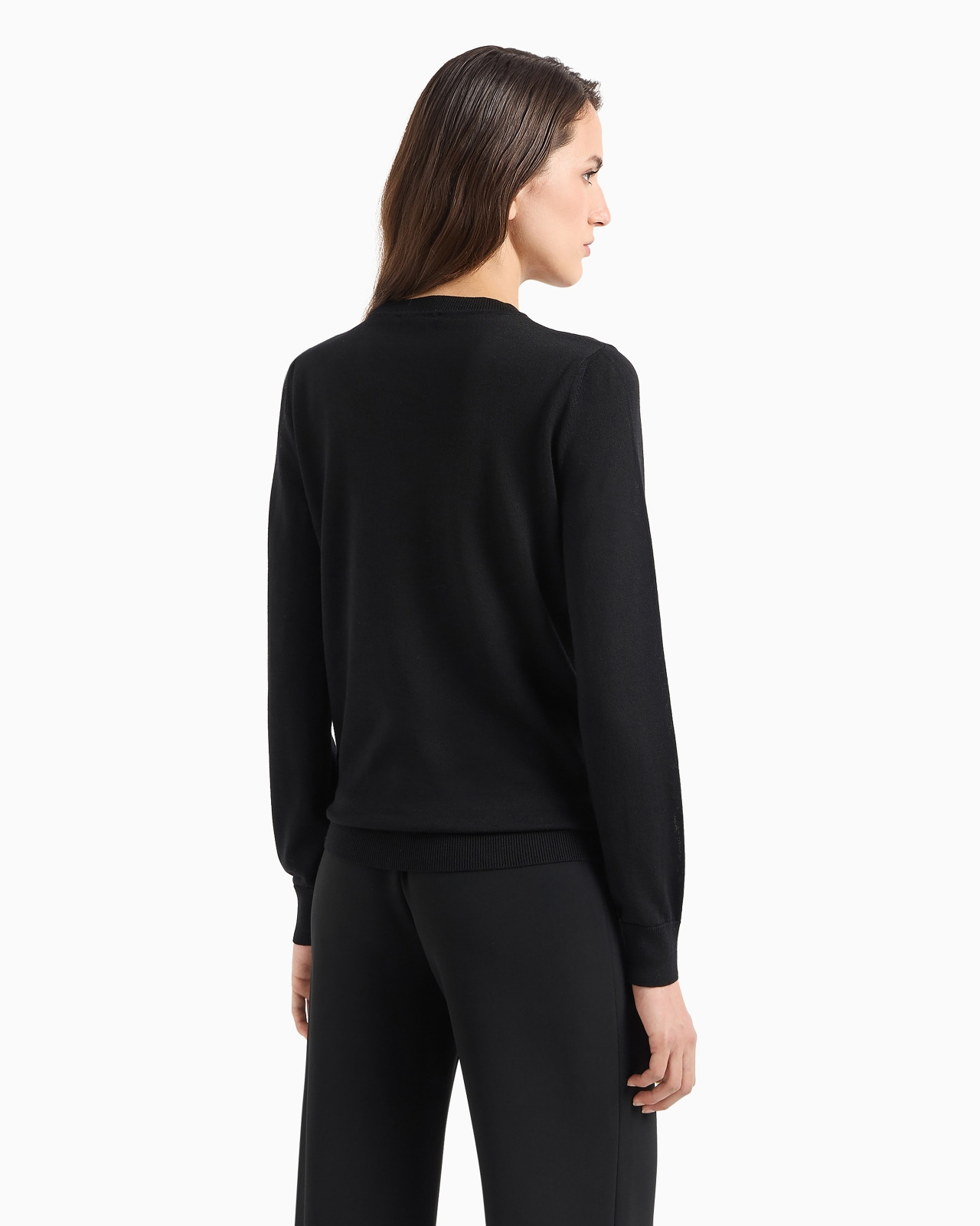 Crew-neck jumper in pure virgin wool - 3