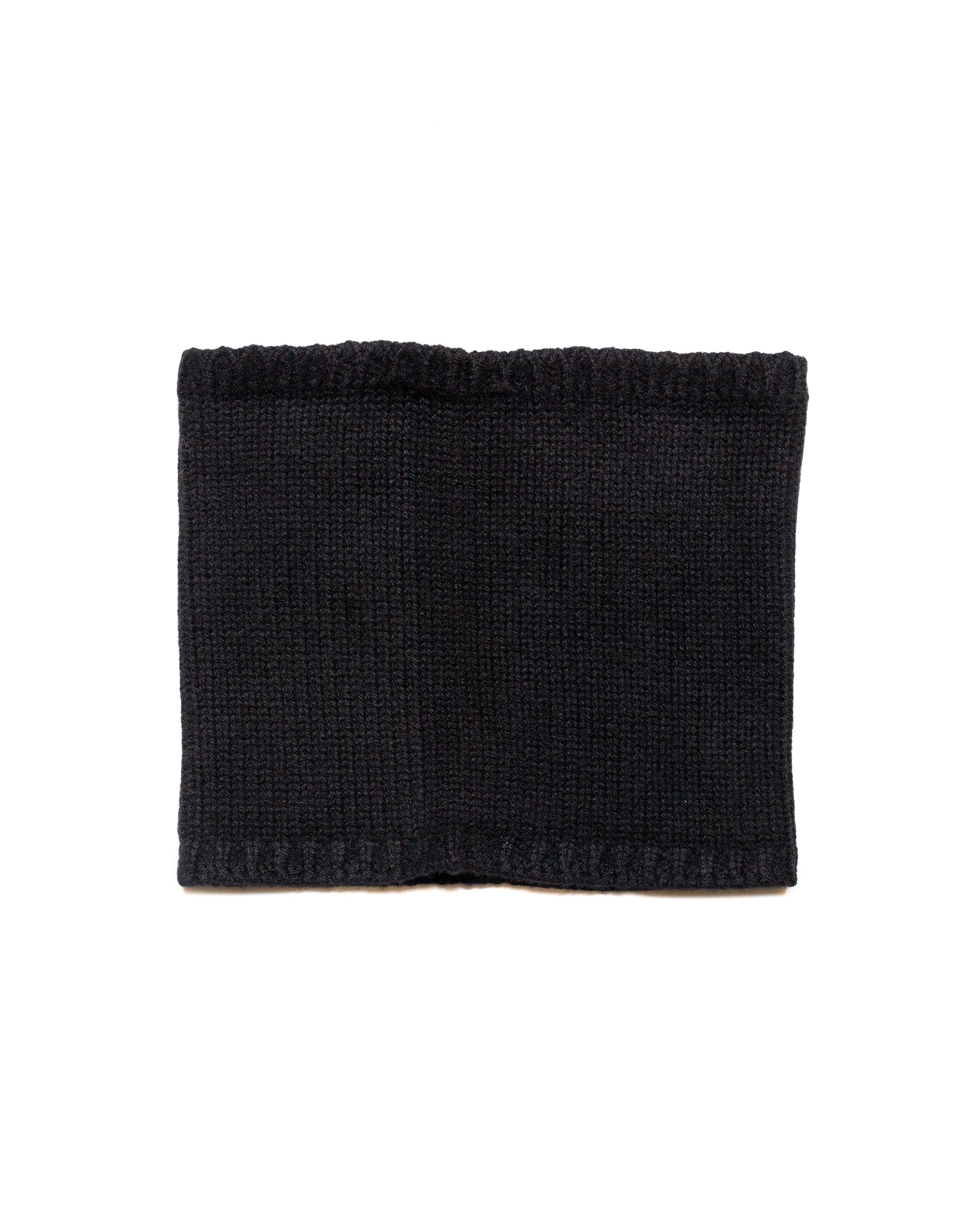 Chunky Neckwarmer Merino Cashmere Black - 1