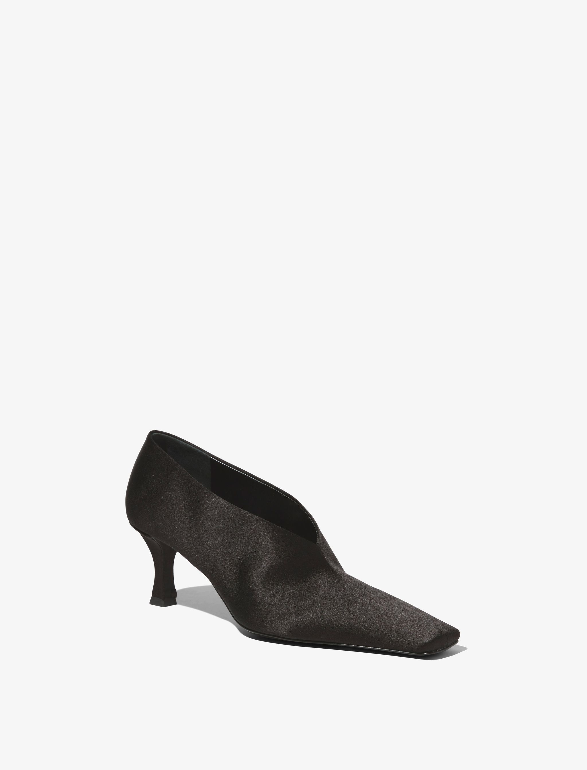 Satin Trap Pumps - 2