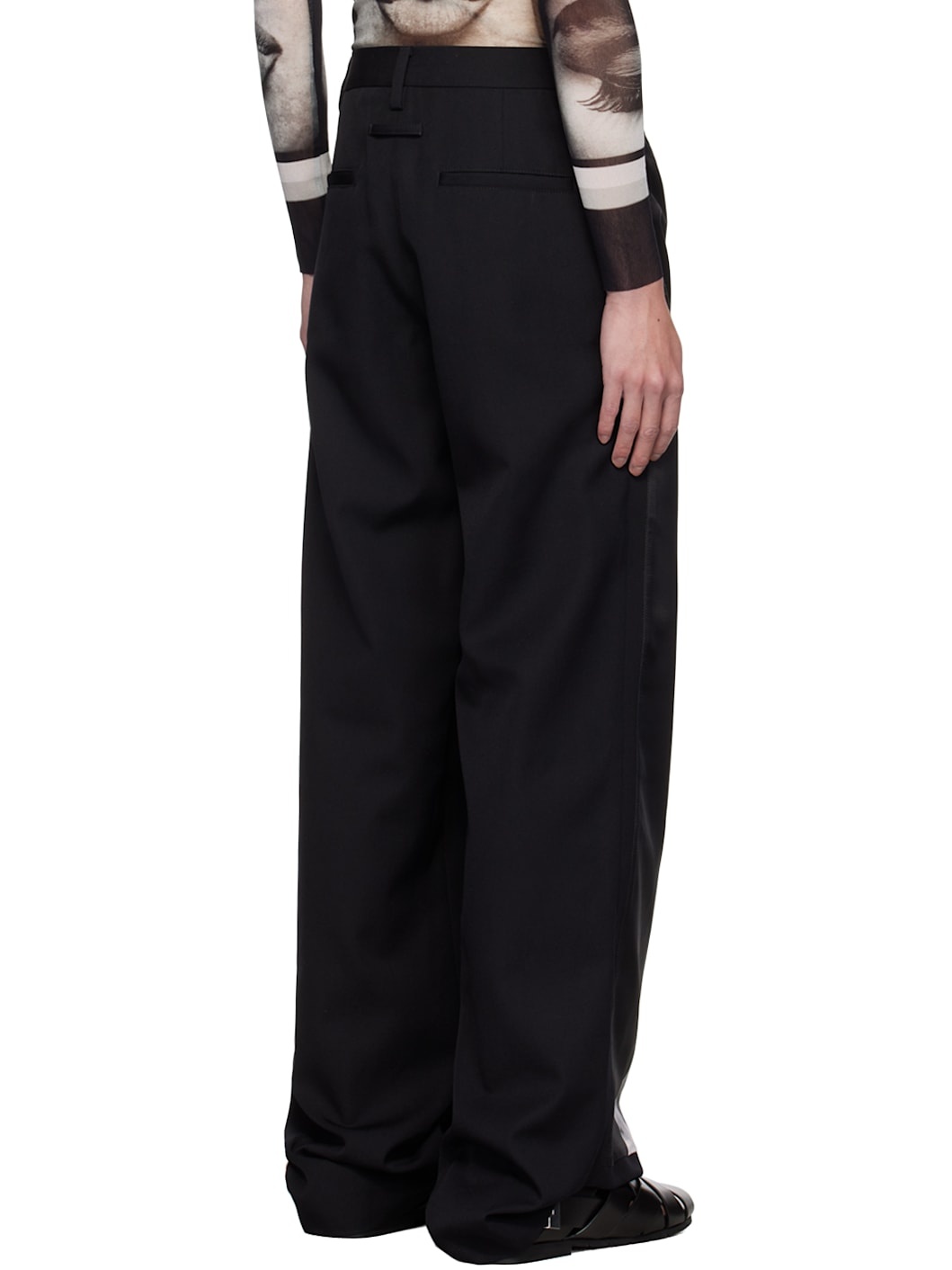 Black 'The Body Marinière' Trousers - 3