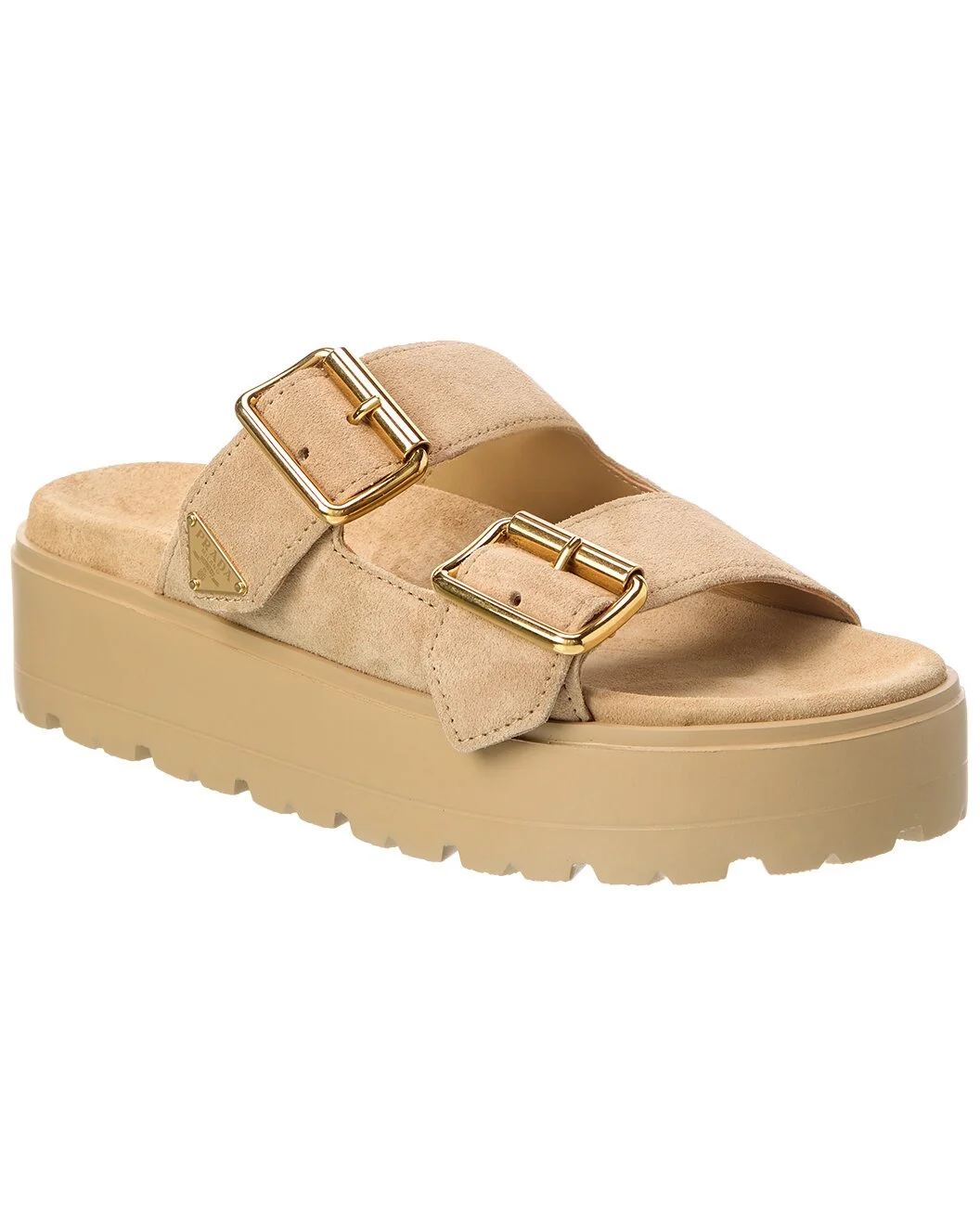 Prada Suede Platform Sandal - 1