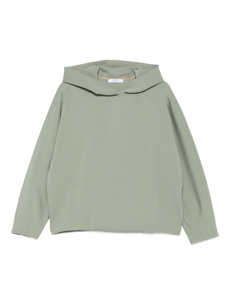 panelled long-sleeve hoodie 1