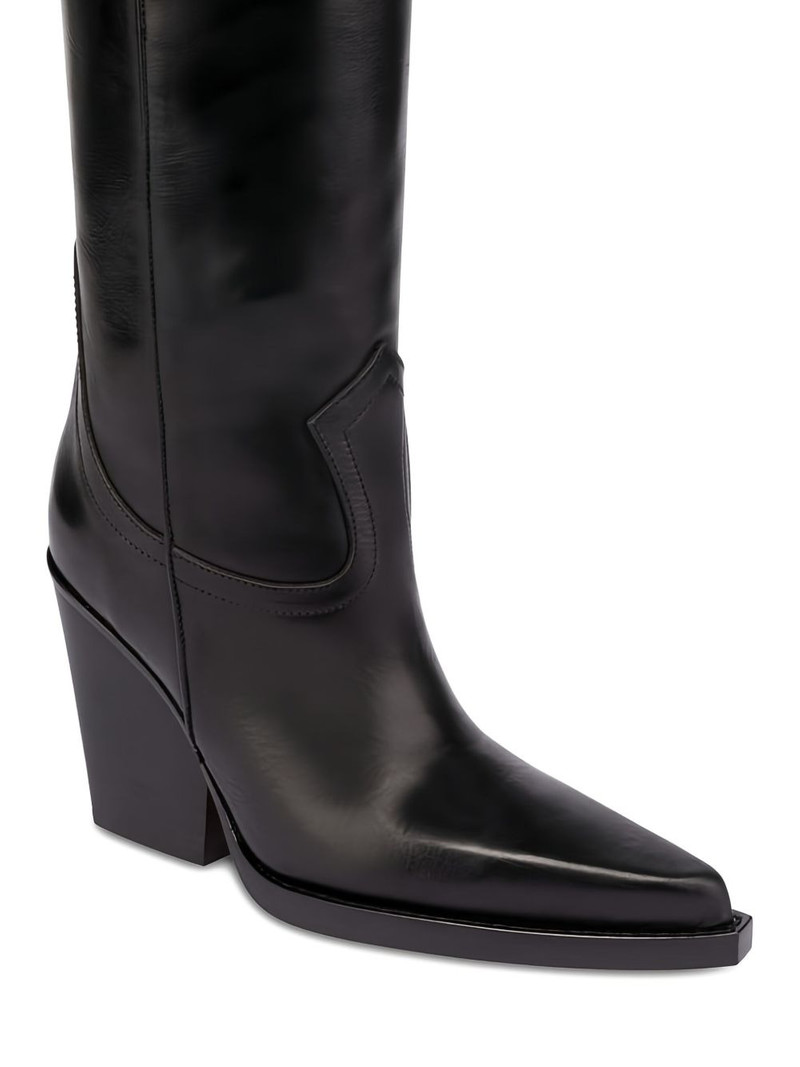 El Dorado calf leather pointed-toe boots 4