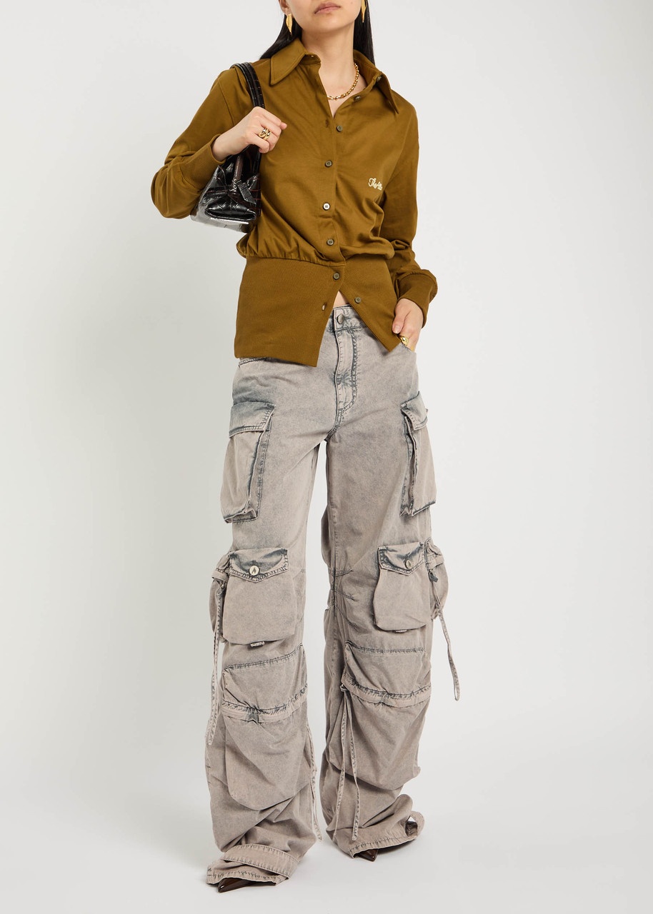 The Attico Cotton Cargo Trousers - 4